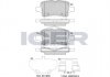 Комплект гальмівних колодок (дискових) ICER 182326