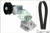 Водяной насос + комплект ручьевых ремней AUDI A6 (4B2, C5) 1.9 TDI 01/97 - 08/05 (Выр-во INA) 529 0161 31