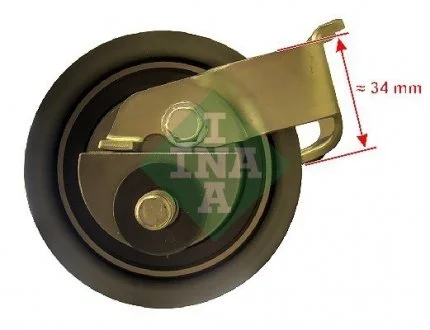 Натяжний ролик паска ГРМ VAG A3/A6/Octavia/Golf IV 1.8/1.8T 97- INA 531 0399 20