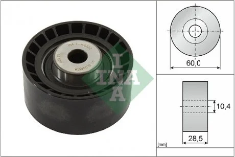 Ролик направляючий паса ГРМ Ford 1.6-1.8 92- INA 532 0016 10 (фото 1)