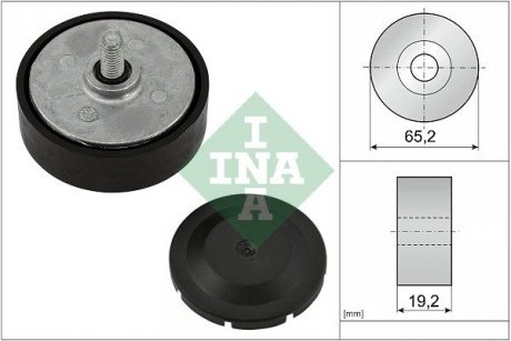 Відвідний/напрямний ролик, поліклиновий ремінь INA 532 1142 10 (фото 1)