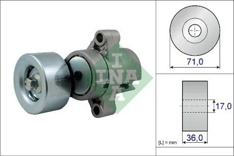РОЛИК НАТЯЖНИЙ INA 534 0453 10