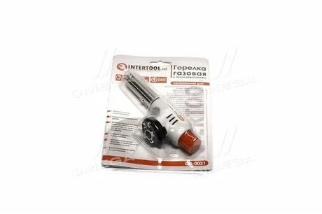 Пальник газовий, п'єзозапалювання на регуляторі INTERTOOL Intertool GB-0021