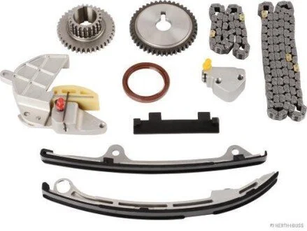 Комплект ГРМ (ланцюг + шестерня) NISSAN AVENIR, PRIMERA, TEANA I, X-TRAIL I, X-TRAIL II 2.0/2.5 07.01- JAKOPARTS J1191023 (фото 1)