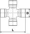 Крестовина вала кард. MITSUBISHI (пр-во Jakoparts) J2925008