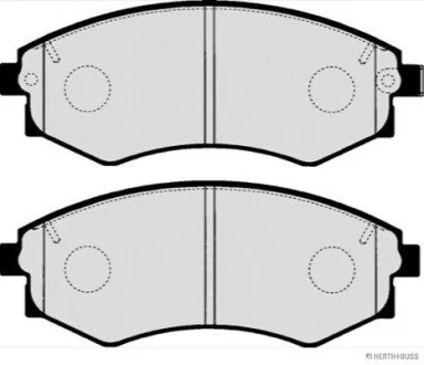 Гальмівні колодки, дискове гальмо (набір) JAKOPARTS J3600517 (фото 1)