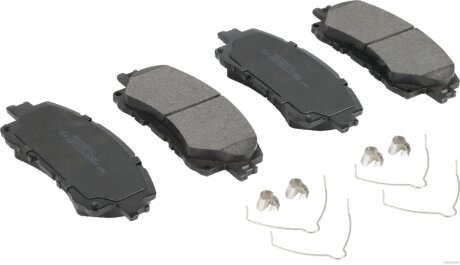 Комплект гальмівних колодок передн (з комплектуючими), MAZDA CX-60 2.5H 03.22- JAKOPARTS J3603076 (фото 1)