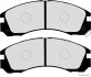 Колодки тормозные дисковые передние MITSUBISHI (пр-во Jakoparts) J3605031