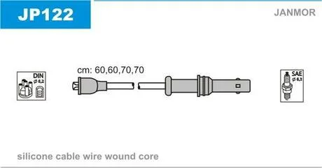 К-кт проводов В/В Subaru Forester, Legasy, 92-98 Janmor JP122
