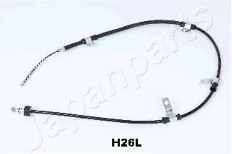 HYUNDAI Трос ручн.тормоза лев.Getz 02- (бараб.с ABS) JAPANPARTS BC-H26L