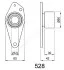 RENAULT Натяжной ролик Clio 1,7/1,9D/Laguna 1,8-2,0/R9/11/19/21,Trafic,Volvo JAPANPARTS BE-528 (фото 2)
