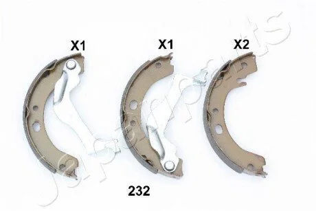 Гальмівні колодки ручного гальма JAPANPARTS GF-232AF