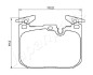 Колодки гальмівні (передні) BMW 1 (F20/F21)/2 (F22/F23/F87/F44-F46)/3 (F30/F31/F34/F80)/4 (F36) 11- JAPANPARTS PA-0103AF (фото 2)