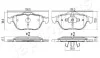 Гальмівні колодки RENAULT P. ESPACE/LAGUNA/VEL SATIS 01- JAPANPARTS PA-0706AF (фото 2)