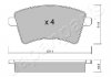 Brake Pad Set, disc brake JAPANPARTS PA0720AF (фото 2)