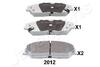 JAPANPARTS TOYOTA Колодки торм. передние Camry 2,5-3,5 11- PA-2012AF