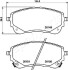 Brake Pad Set, disc brake JAPANPARTS PA2027AF (фото 2)