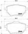 Brake Pad Set, disc brake JAPANPARTS PP0614AF (фото 2)