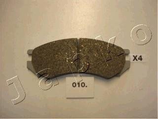 Гальмівні колодки, дискове гальмо (набір) JAPKO 50010 (фото 1)