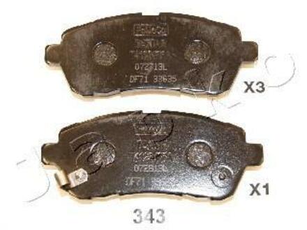 Колодки тормозные дисковые Mazda 2 1.3 (07-15),Mazda 2 1.3 (10-15),Mazda 2 1.4 (JAPKO 50343 (фото 1)