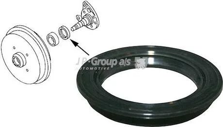 VW Сальник 40*52*58*7.5 задн. ступ.Golf,Passat,Audi JP GROUP 1151250200