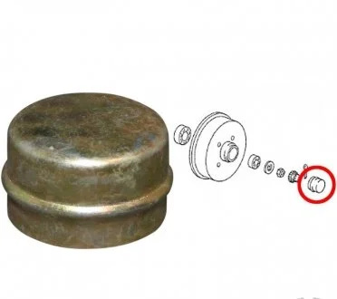 Крышка ступицы колеса Audi 80/Golf III/Passat -01 JP GROUP 1151450200