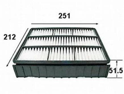 Фільтр повітряний двигуна JS ASAKASHI A3008