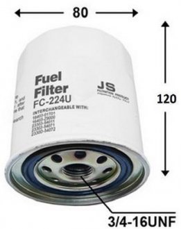 Фильтр топливный в сборе JS ASAKASHI FC224J (фото 1)
