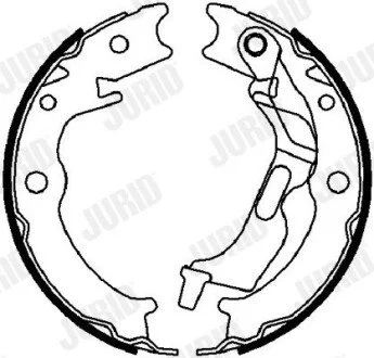 CHEVROLET Колодки тормозные барабанные задние Evanda, Lacetti Jurid 362527J