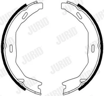 DB Щеки ручного торм. C204 07- Jurid 362561J