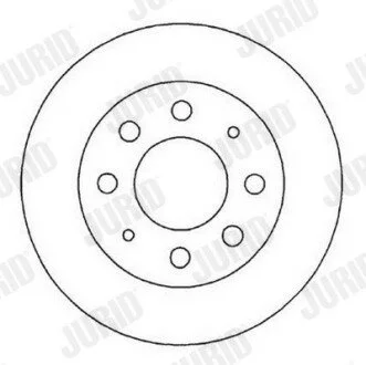 FIAT Диск тормозной передний Doblo 10- Jurid 561824JC