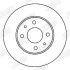 NISSAN Диск тормозной передний ALMERA 1.4I 16V Jurid 562024JC (фото 2)