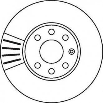 Гальмівний диск передній Opel Astra G / Chevrolet Astra, Corsa Jurid 562069JC