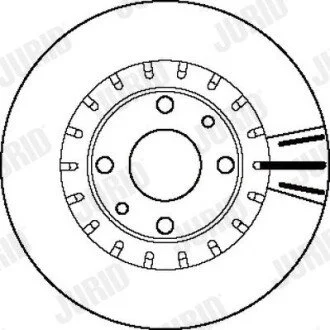 Гальмівний диск Jurid 562121J (фото 1)