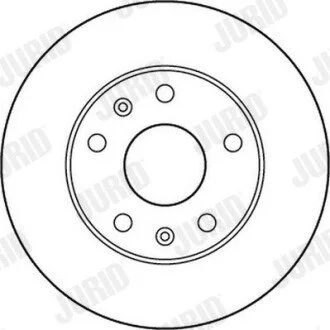 Диск гальмівний LANDROVER Jurid 562153JC