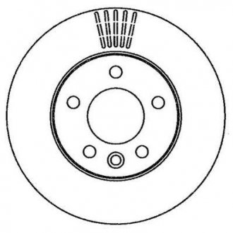 Диск гальмівний VOLKSWAGEN Jurid 562262JC