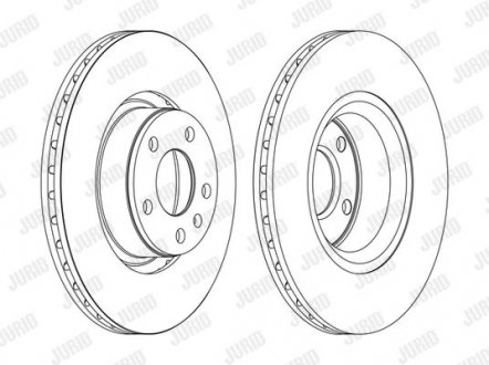 Гальмівний диск передній Audi A6 / A6 Avant Jurid 562271JC1