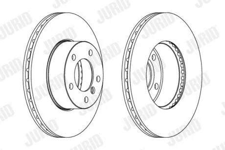 Диск гальмівний BMW Jurid 562342JC