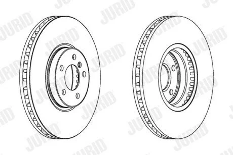 Гальмівний диск передній BMW X5 Jurid 562357JC-1