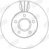 Гальмівний диск передній VOLVO C30/C70/S40/V50 FORD C-MAX/FOCUS/GRAND C-MAX Jurid 562364JC (фото 2)