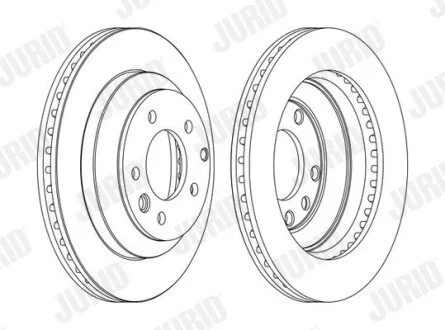 Диск гальмівний AUDI,PORSCHE,VOLKSWAGEN Jurid 562393JC1