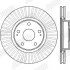 Гальмівний диск передінй Toyota Auris (E15)/Avensis (T25)/Corolla Verso (ZER, ZZE12, R1)(E15) Jurid 562430JC (фото 2)
