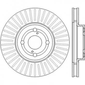 Гальмівний диск Jurid 562435JC