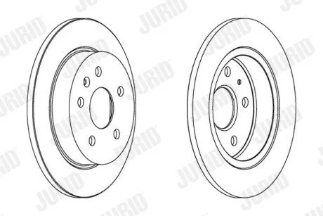 Гальмівний диск задній Chevrolet Malibu / Opel Insignia A Jurid 562461JC