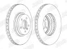 Гальмівний диск передній BMW 3 (E90,E91,E92,E93) / X1 (E84) Jurid 562519JC1 (фото 2)