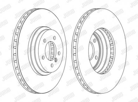 Гальмівний диск передній BMW 3 (E90,E91,E92,E93) / X1 (E84) Jurid 562519JC1 (фото 1)