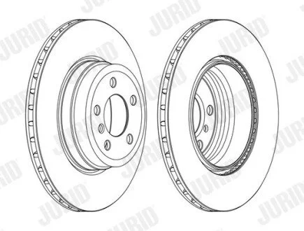 Гальмівний диск задній BMW X5 (E70) / X6 (E71,E72,F16,F86) Jurid 562523JC1