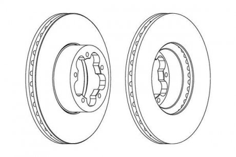 Гальмівний диск Jurid 562541JC