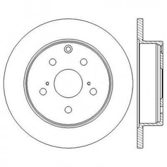 Гальмівний диск задній Toyota Mark X, RAV-4 III, IV / Lexus HS Jurid 562601JC