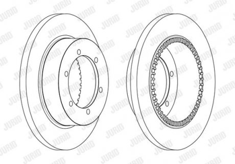 Диск гальмівний Jurid 562840JC (фото 1)
